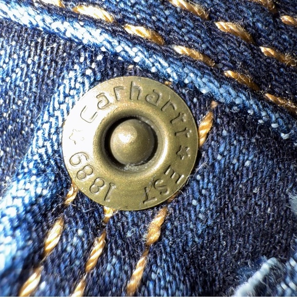 Carhartt Blue Straight Leg Jeans Classic Style - Picture 10 of 13